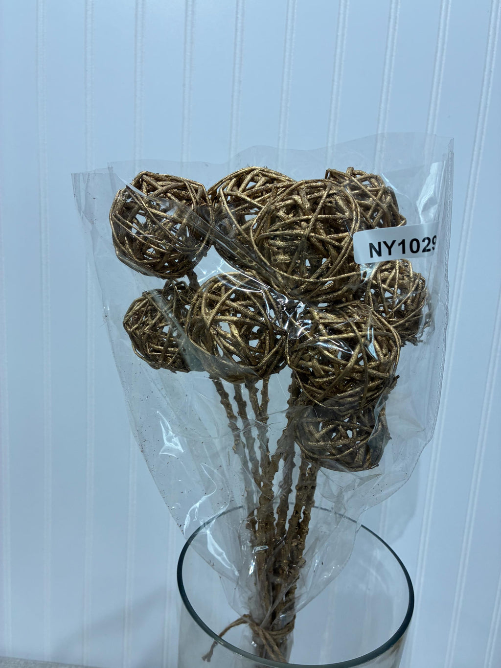 Rustic Dried Floral Bouquet | Holiday Gold Flower Bunch | EverFloral DIY Arrangement for vases, centerpieces, and home styling
