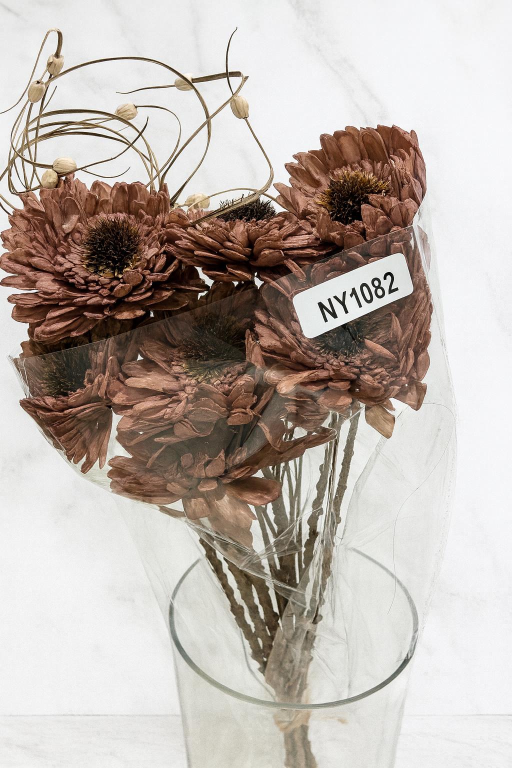Handmade Wood Flower Bouquet – Vintage Pink Rustic Wedding Decor for vases, centerpieces, and home styling