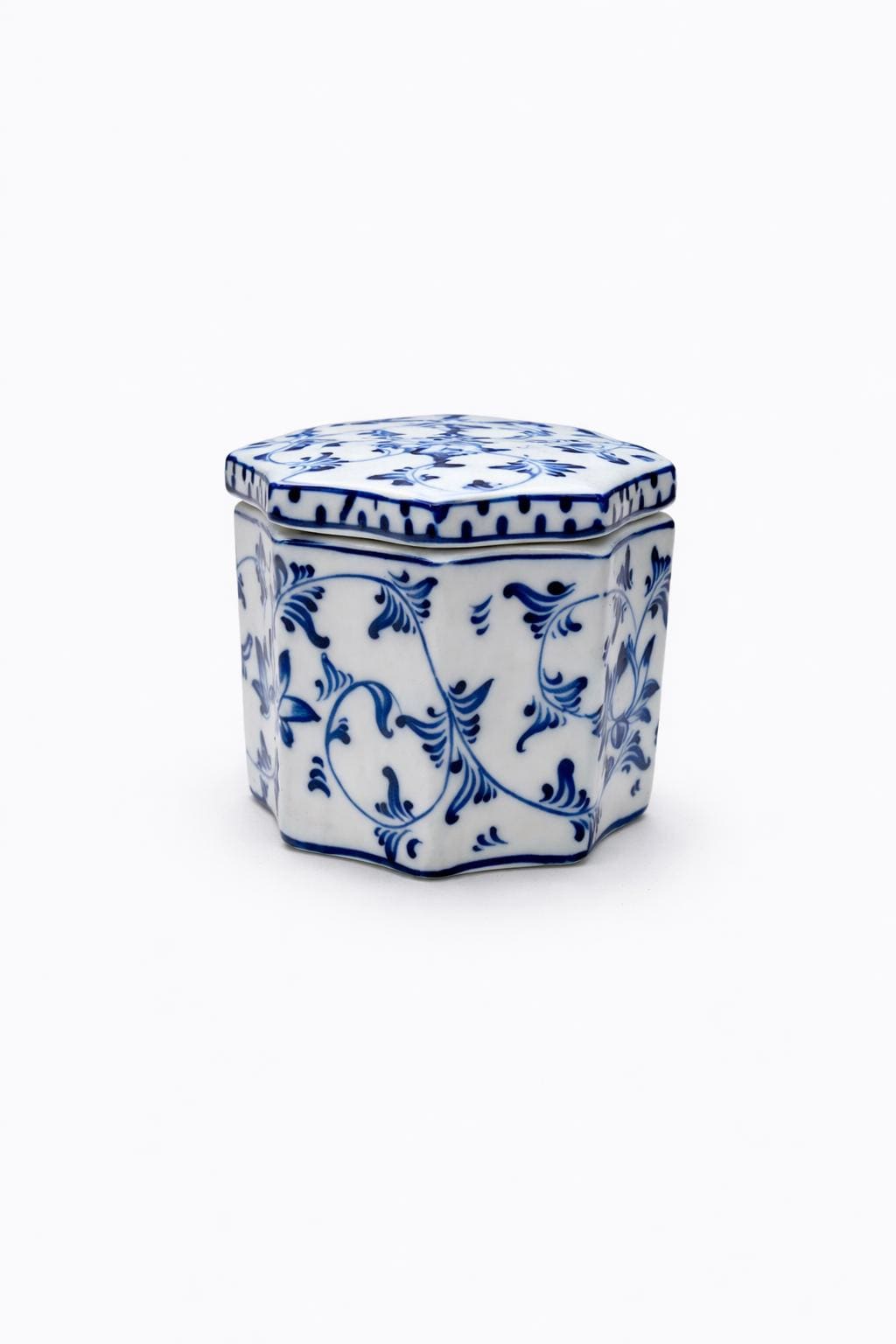 Blue & White Chinoiserie Porcelain Vase | Toile Ceramic Ginger Jar, Coastal Grandmillennial Home Decor for vases, centerpieces, and home styling