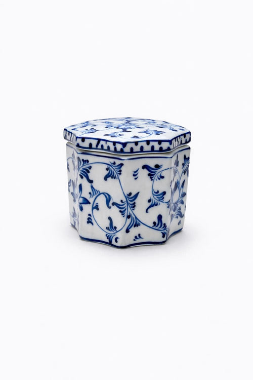 Blue & White Chinoiserie Porcelain Vase | Toile Ceramic Ginger Jar, Coastal Grandmillennial Home Decor for vases, centerpieces, and home styling