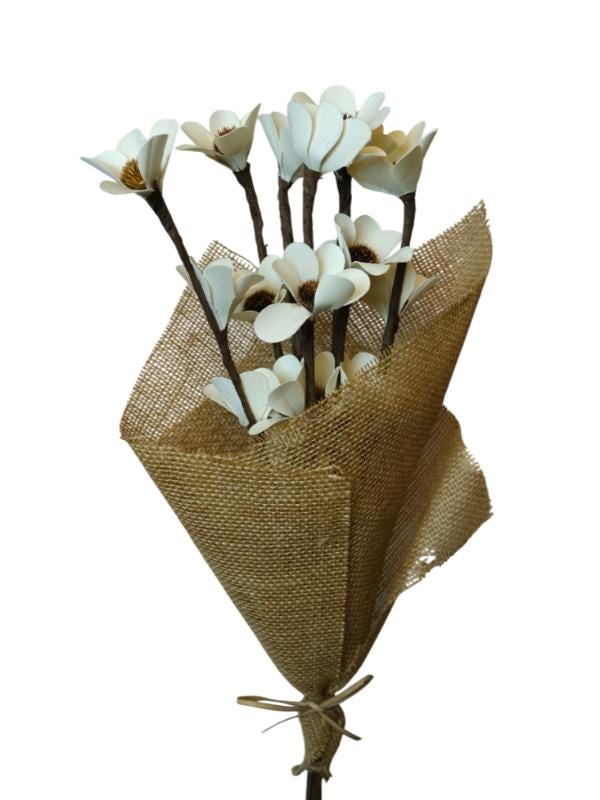 Ever Floral Bouquet | Rustic Faux Flowers Dried Arrangement NY1144 Palm Deco Flower Stick for vases, centerpieces, and home styling