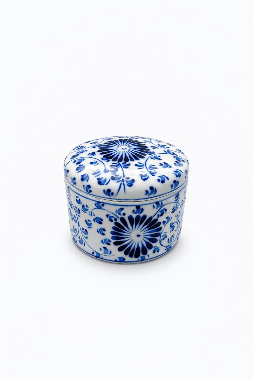 Blue & White Chinoiserie Porcelain Vase | Toile Ceramic Ginger Jar, Coastal Grandmillennial Home Decor for vases, centerpieces, and home styling