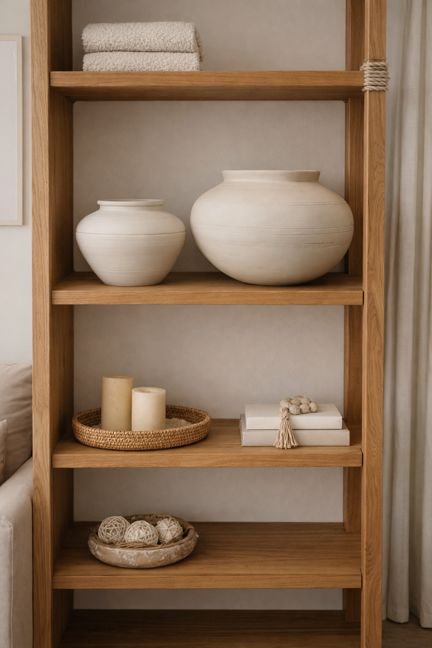 Kendrick White Ceramic Vase | Modern Minimalist Bowl Vase | Neutral Home Decor Centerpiece image 4