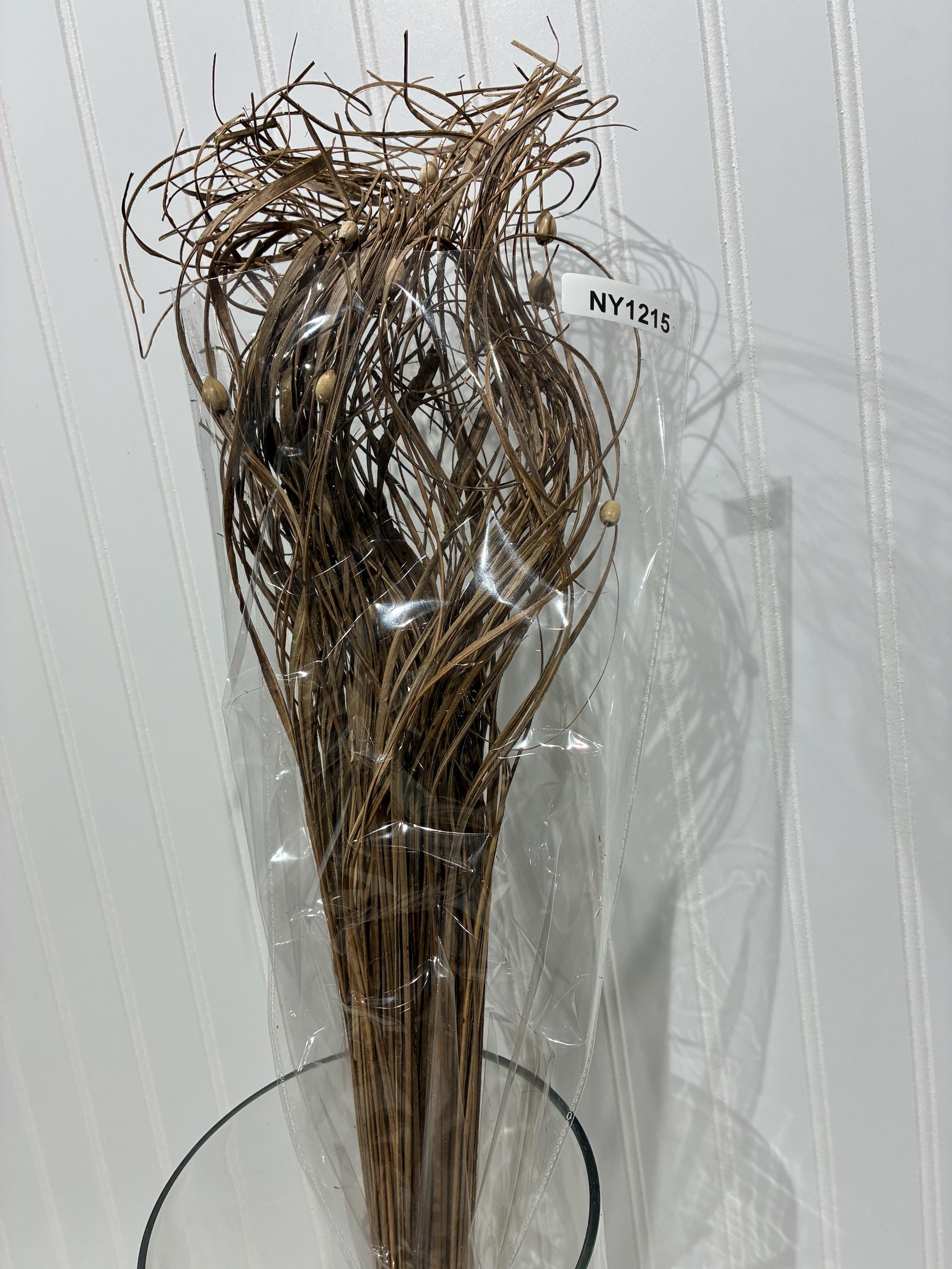 Ever Floral Bouquet | Rustic Flowers Dried | Home Decor Arrangement NY1215 Ting Curly Natural for vases, centerpieces, and home styling