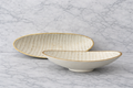 Zoe White & Gold Metal Tray Collection | Modern Decorative Bowls | Luxury Minimalist Home Decor