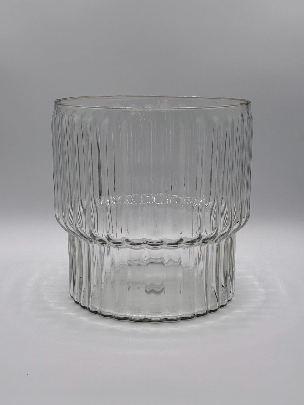 Gala Ribbed Glass Vase | Clear Modern Table Vase | Elegant Wedding Centerpiece & Home Decor for vases, centerpieces, and home styling