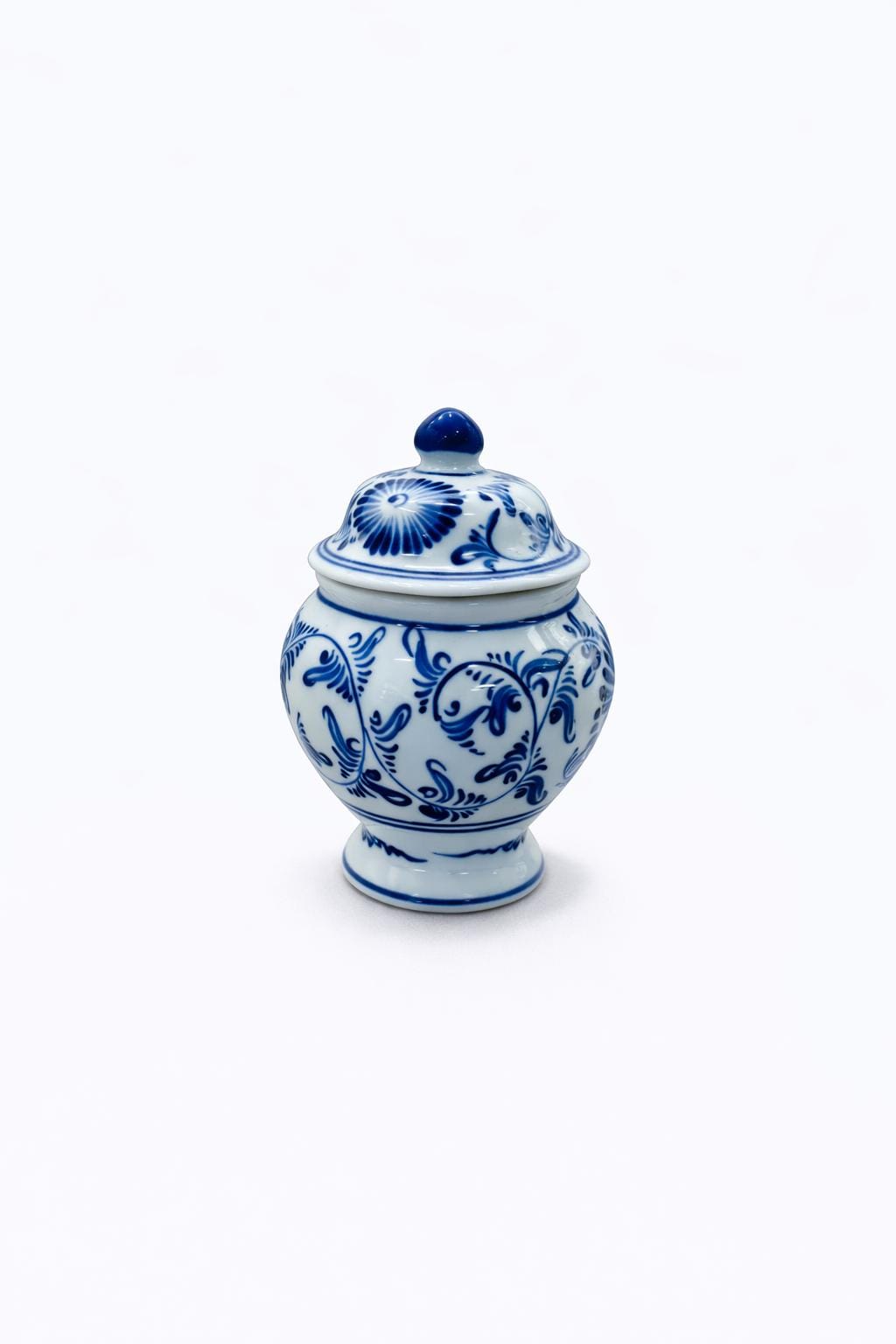 Blue & White Chinoiserie Porcelain Vase | Toile Ceramic Ginger Jar, Coastal Grandmillennial Home Decor for vases, centerpieces, and home styling