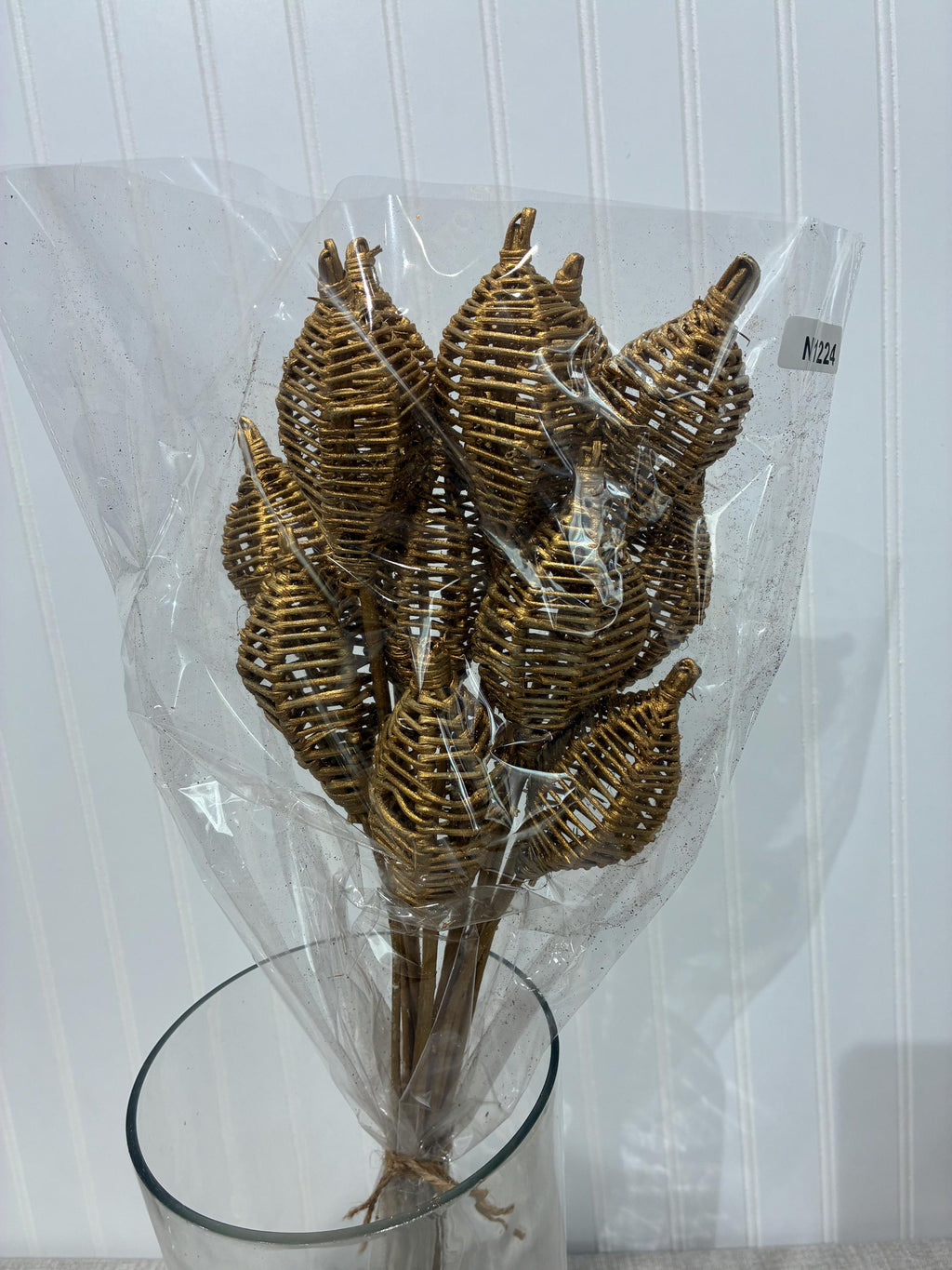 Rustic Dried Floral Bouquet | Holiday Gold Flower Bunch | EverFloral DIY Arrangement for vases, centerpieces, and home styling