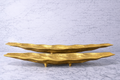 Ethan Gold Metal Tray Collection | Sculptural Decorative Serving Trays | Modern Luxury Home Decor