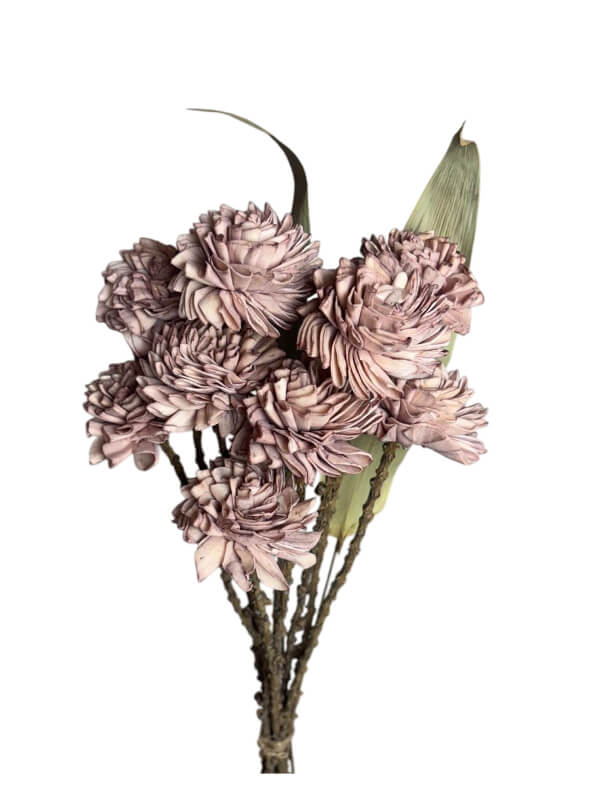 Folded Dahlia | Wholesale Everflorals | Old Pink NY1077