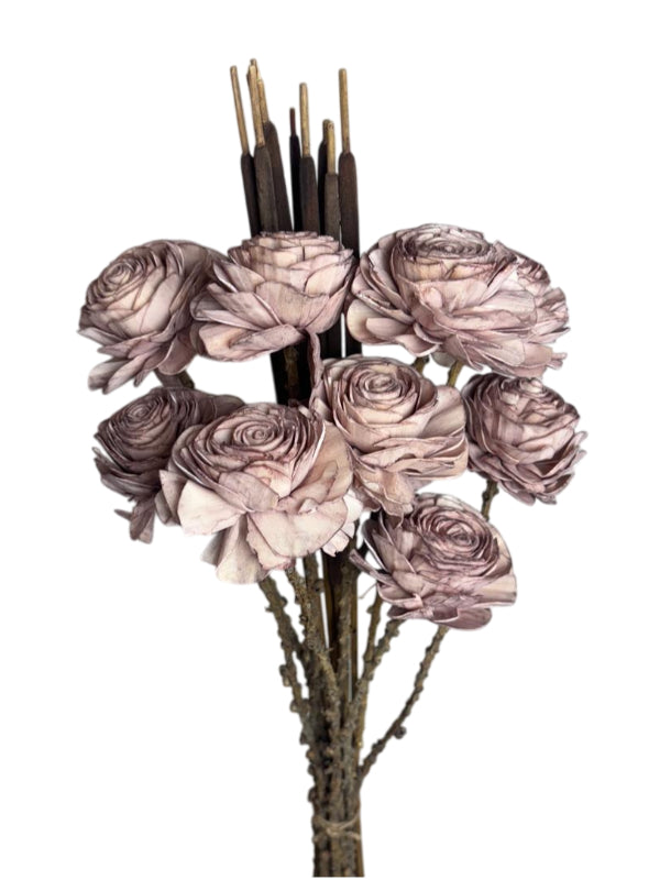 Old Pink Beauty Rose | Wholesale Faux Florals | Everflorals NY1010