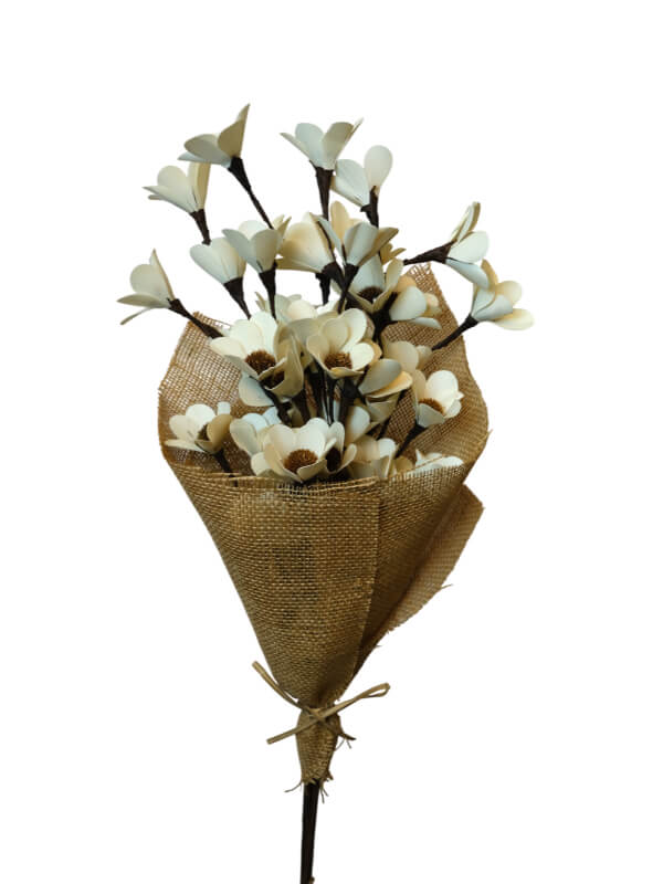 Palm Deco Flower Branch | Wholesale Everflorals | Natural NY1143