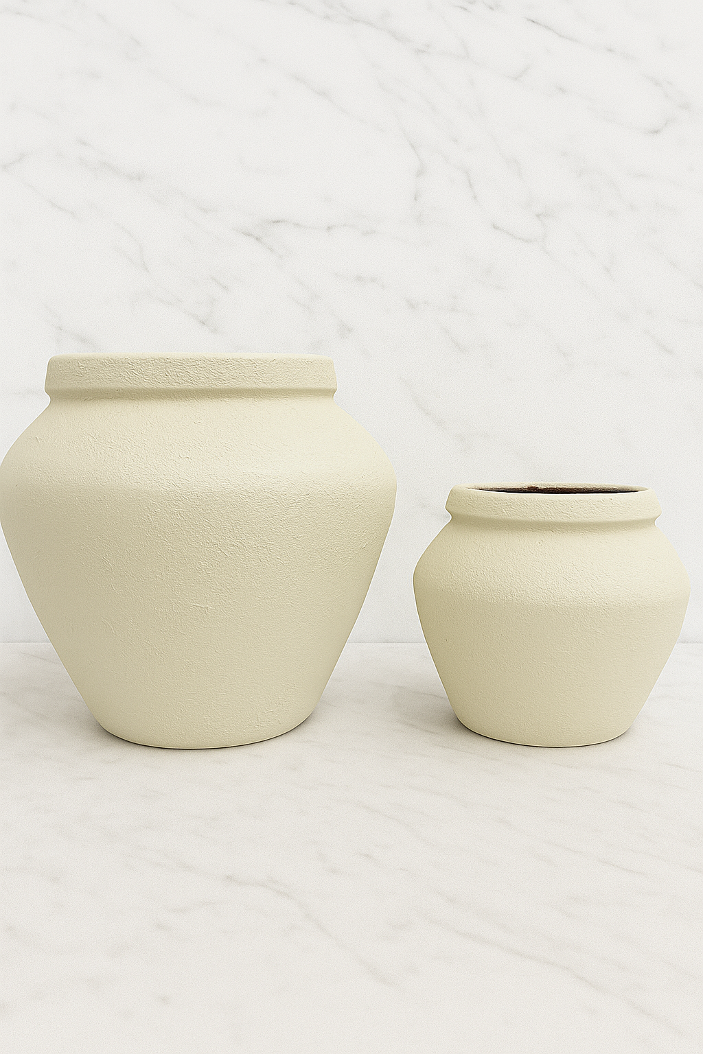 Brenton Ceramic Vase Collection | Soft Ivory Minimalist Vases | Modern Neutral Home Decor