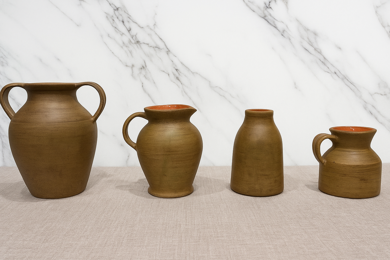 Elliot Ceramic Vase Collection | Rustic Farmhouse Pottery | Organic Handmade Style Home Decor