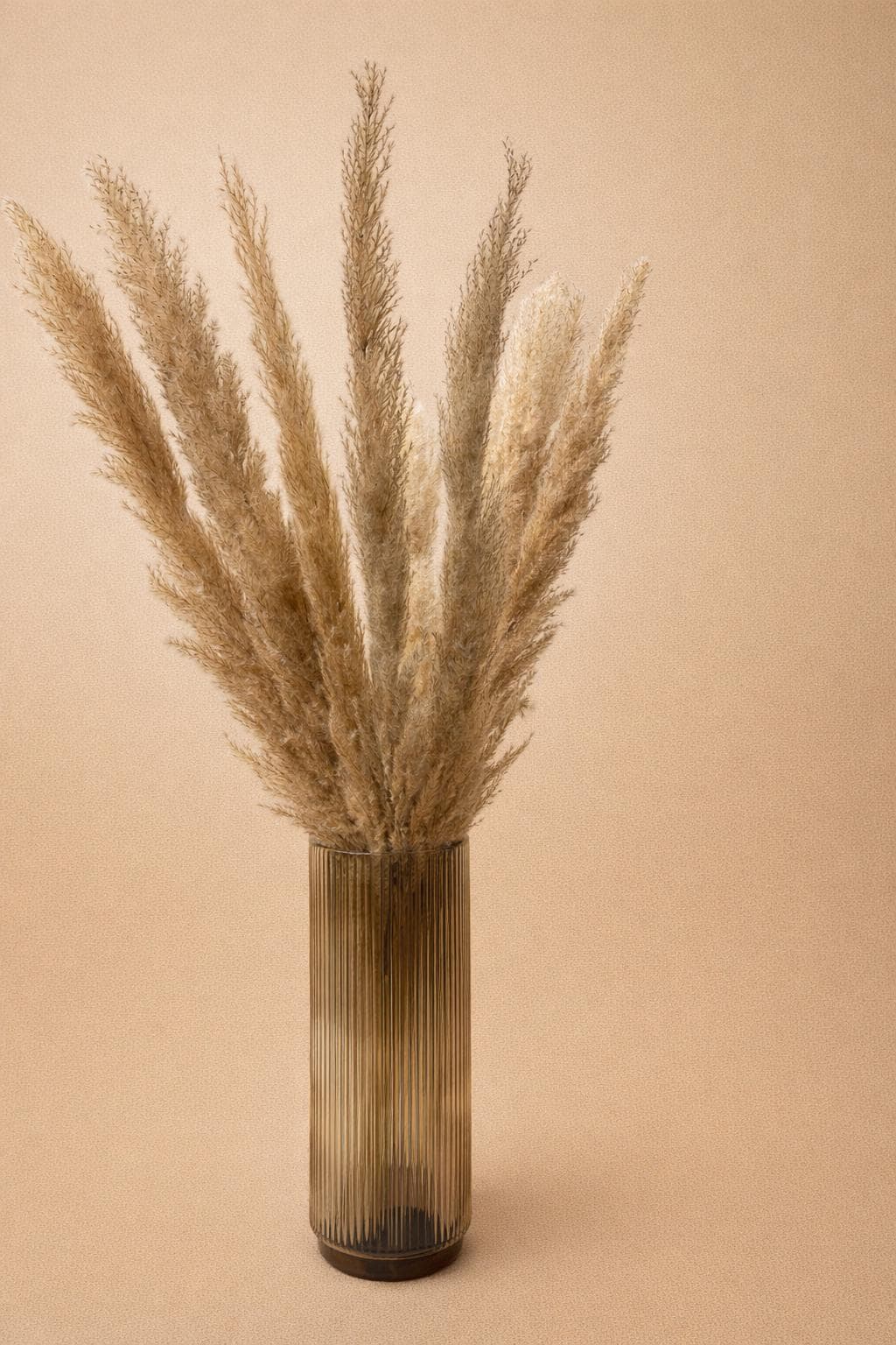 Pampas Grass Arrangement in Rustic Vase | Boho Entryway Decor | Farmhouse Living Room Styling | Dried Pampas Bouquet for vases, centerpieces, and home styling