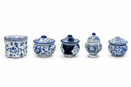 Blue & White Chinoiserie Porcelain Vase | Toile Ceramic Ginger Jar, Coastal Grandmillennial Home Decor for vases, centerpieces, and home styling