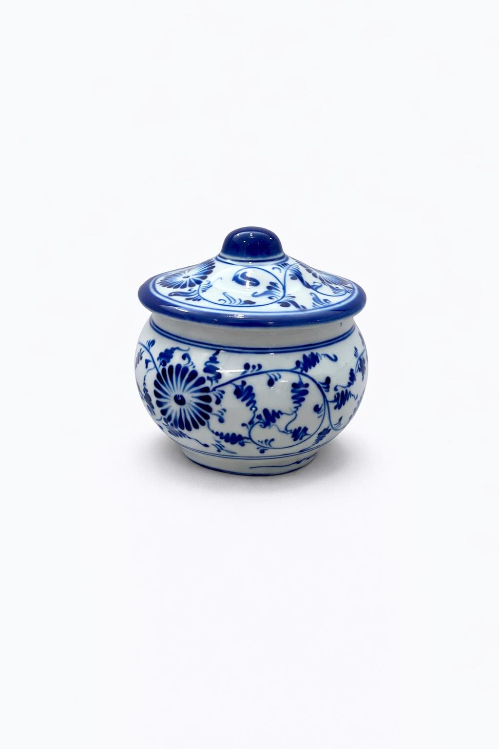 Blue & White Chinoiserie Porcelain Vase | Toile Ceramic Ginger Jar, Coastal Grandmillennial Home Decor for vases, centerpieces, and home styling
