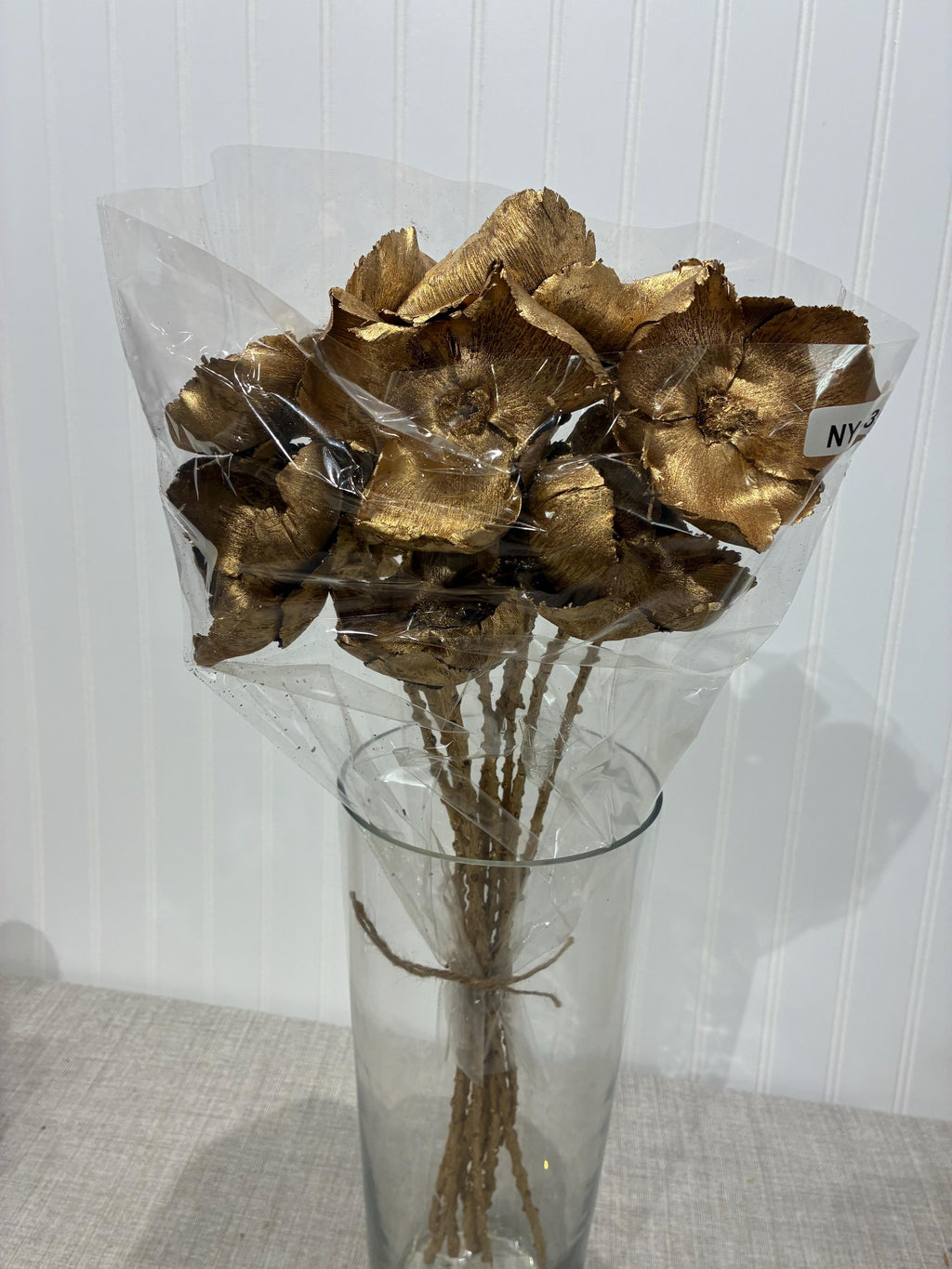 Rustic Dried Floral Bouquet | Holiday Gold Flower Bunch | EverFloral DIY Arrangement for vases, centerpieces, and home styling
